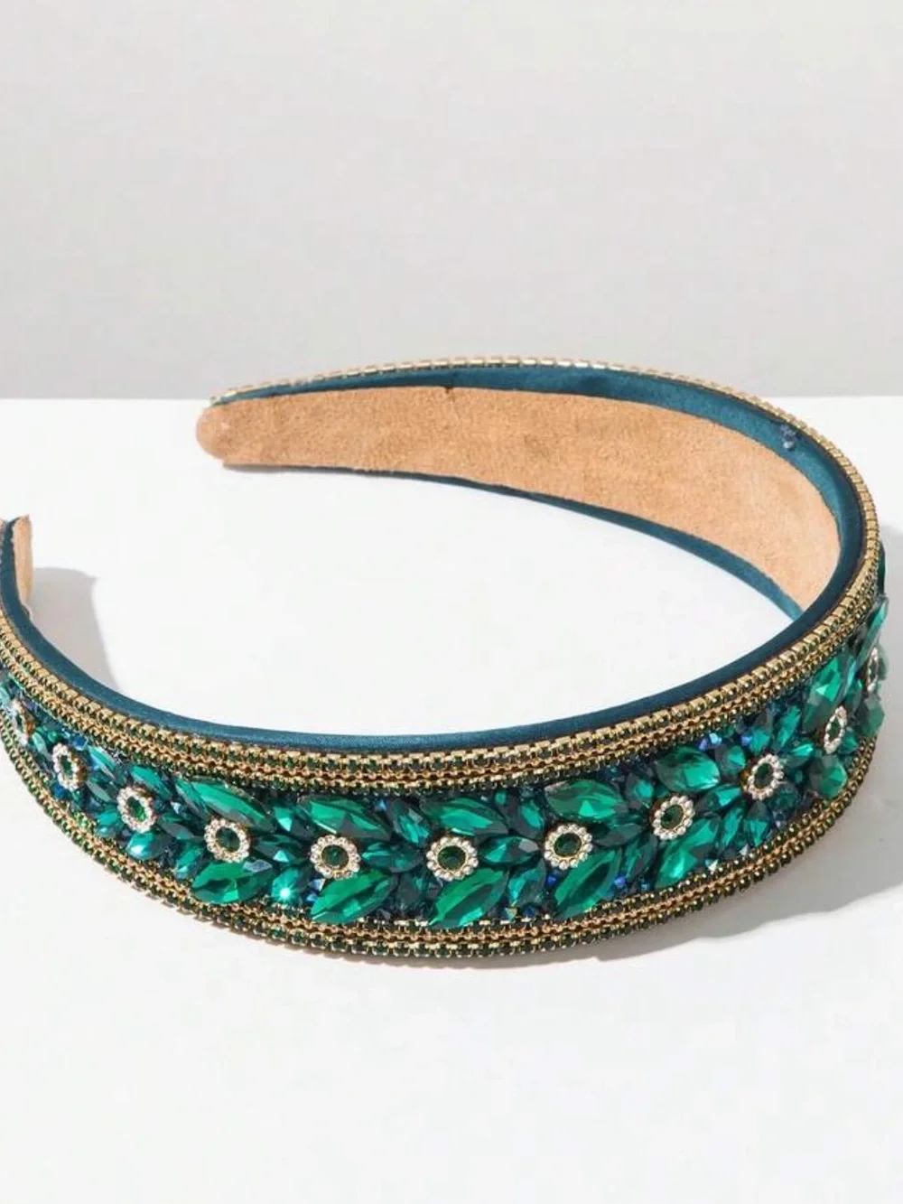 Embellished green‎ Crystal Headband